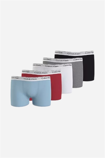 Calvin Klein 5pk Trunk Boxer - Powder Sky / Red / Grey / White / Black